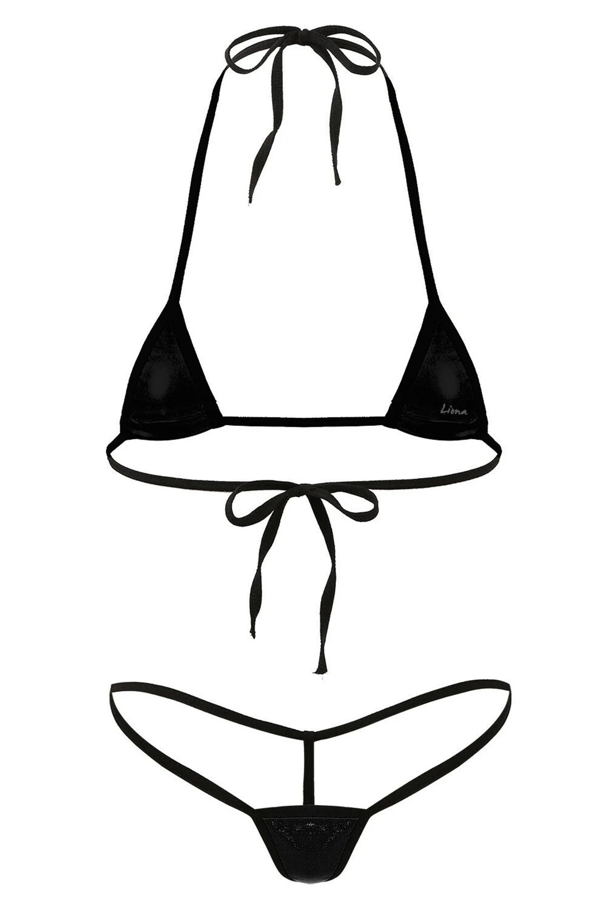 Büyük Beden Fantazi İç Giyim Siyah Sütyen Çamaşır Takımı