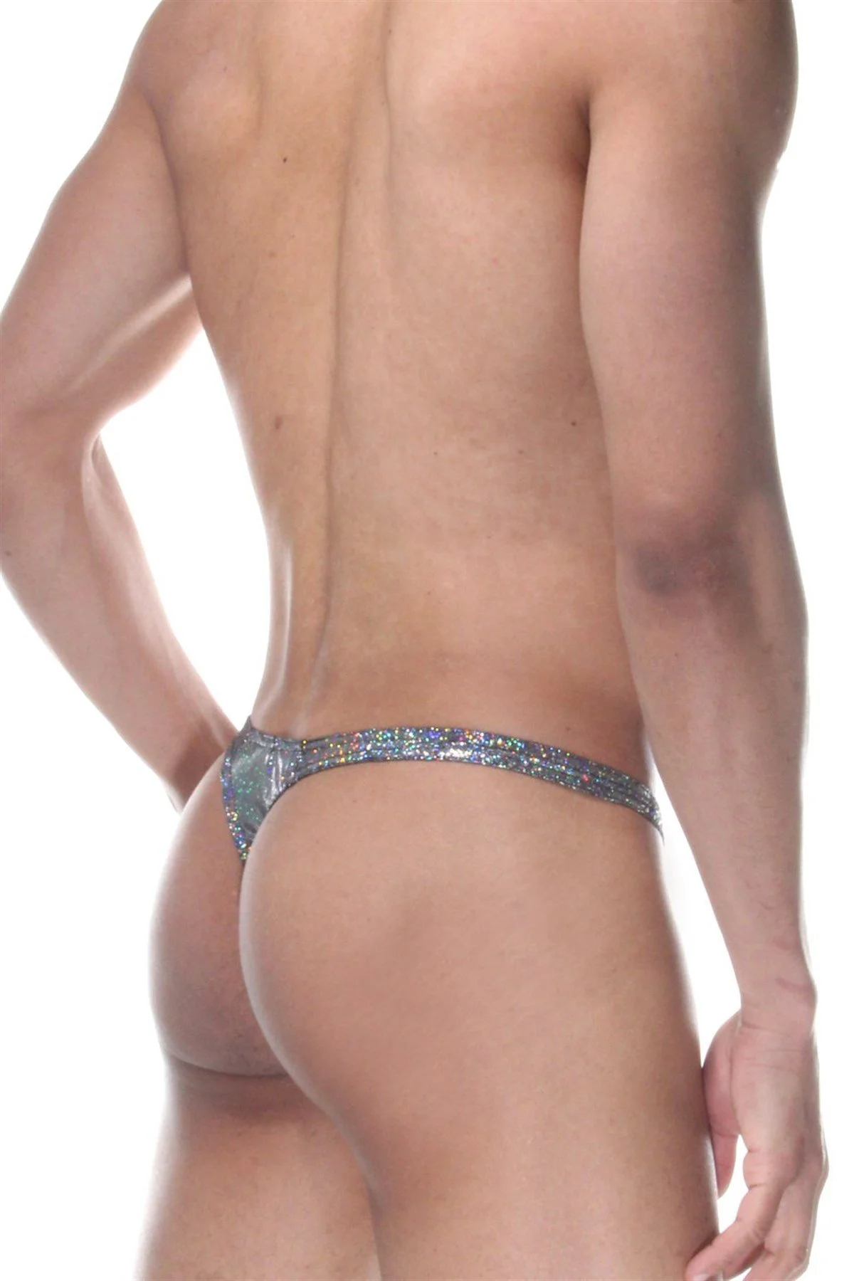 Gümüş Simli Erkek  Tangası