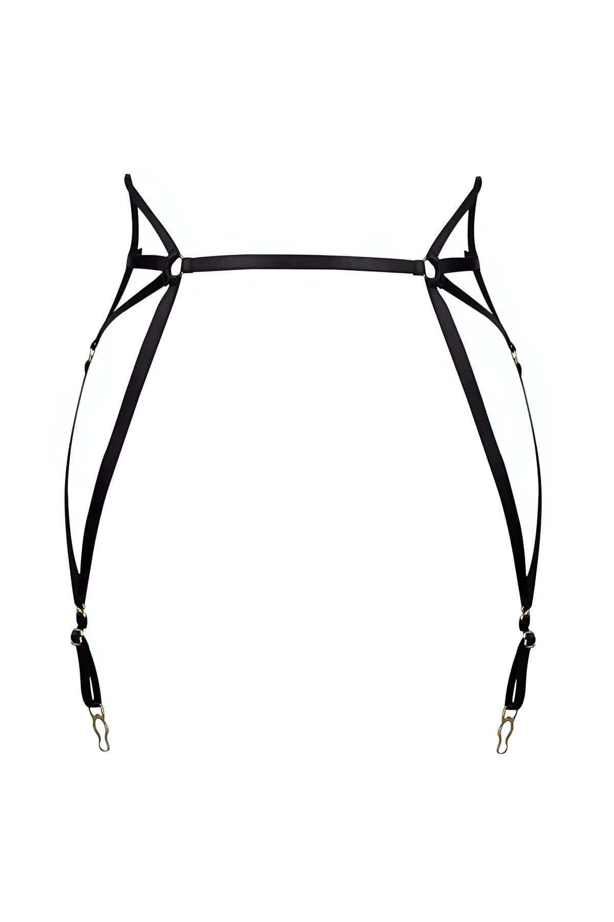 Çok Seksi Lastik Jartiyer Harness - Brf153