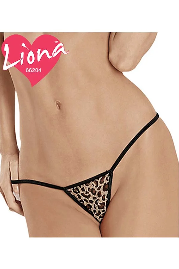 Büyük Beden Leopar Desenli Tanga