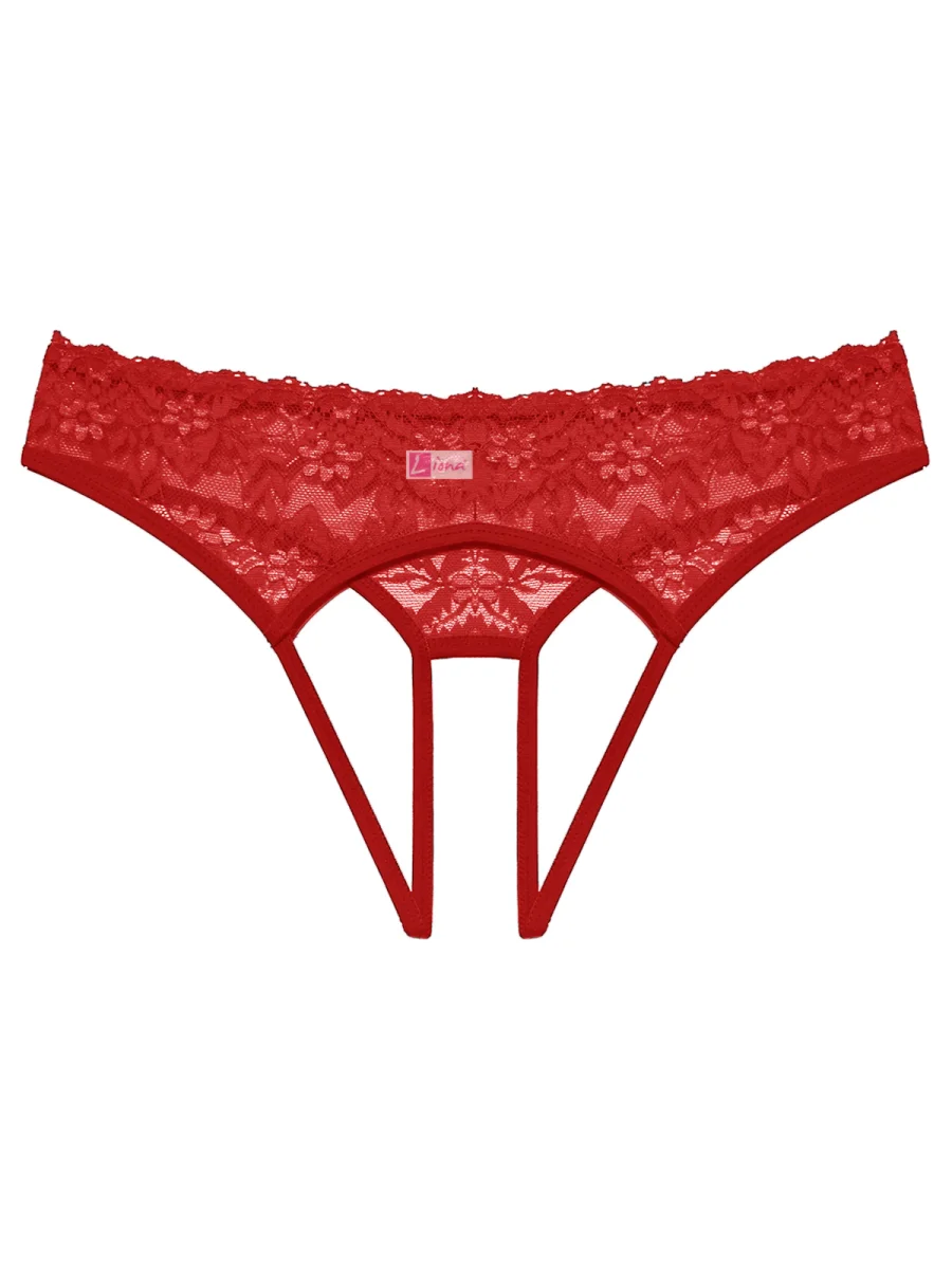 Kadın Kırmızı Dantelli Fantazi Külot