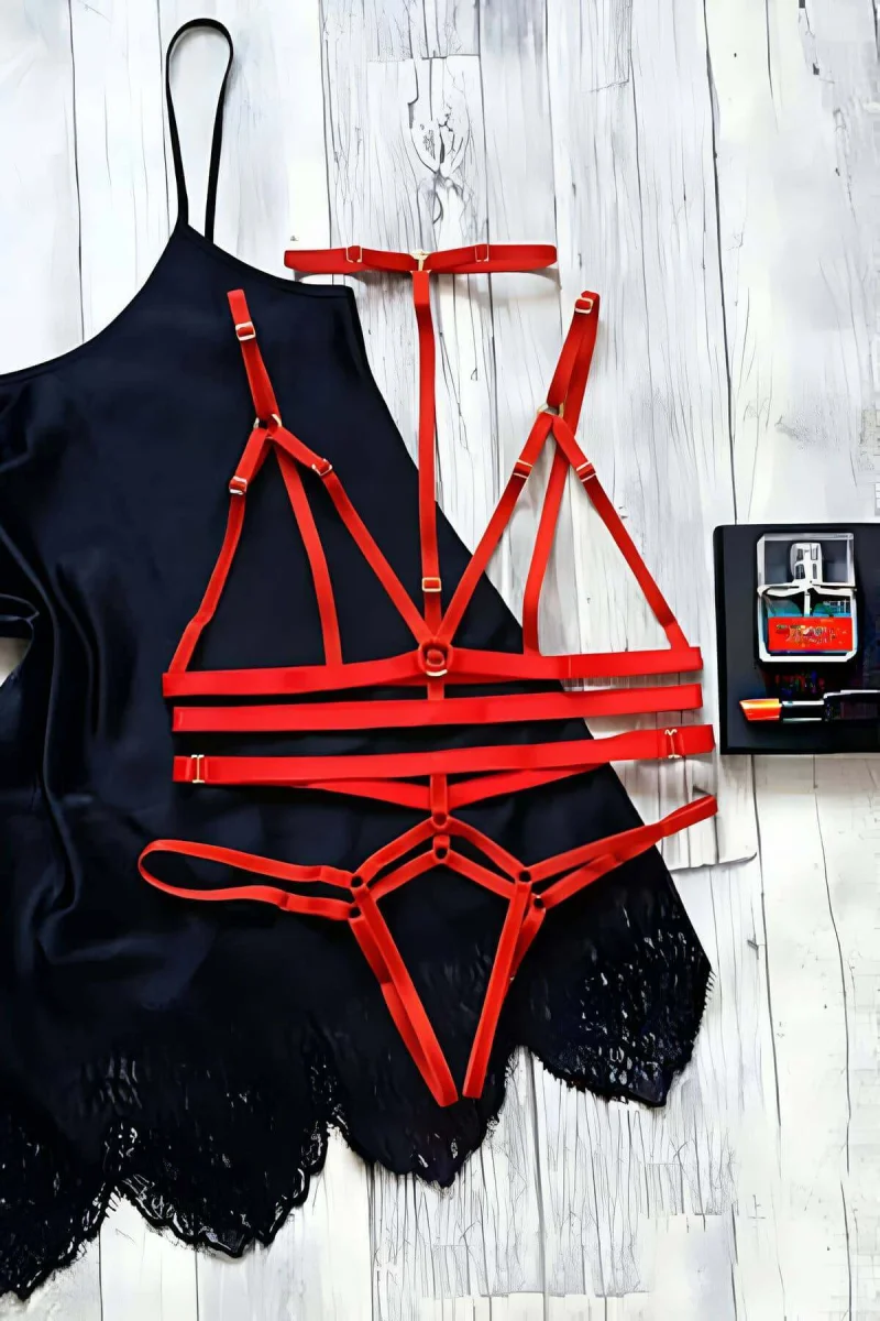 String - Sütyen Lastik Harness Takım - Brf144