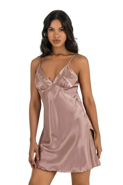 Vizon Kısa Saten Gecelik 8211