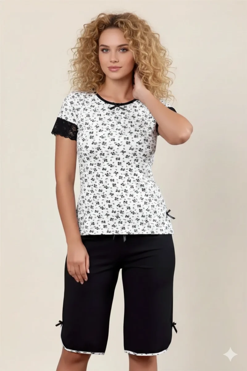 Şahinler Kolu Dantelli Kapri Takım B454