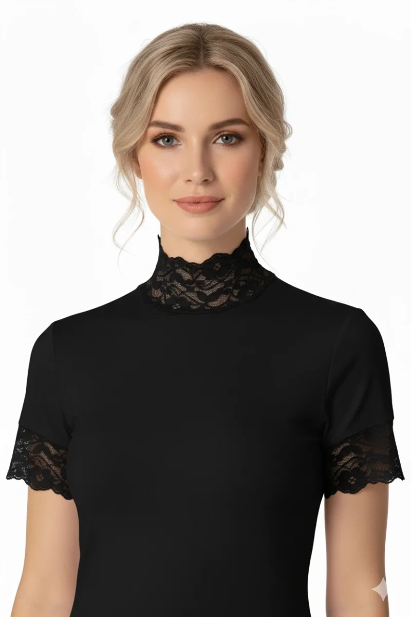 Şahinler Bayan Dantelli Yarım Kollu Atlet B629