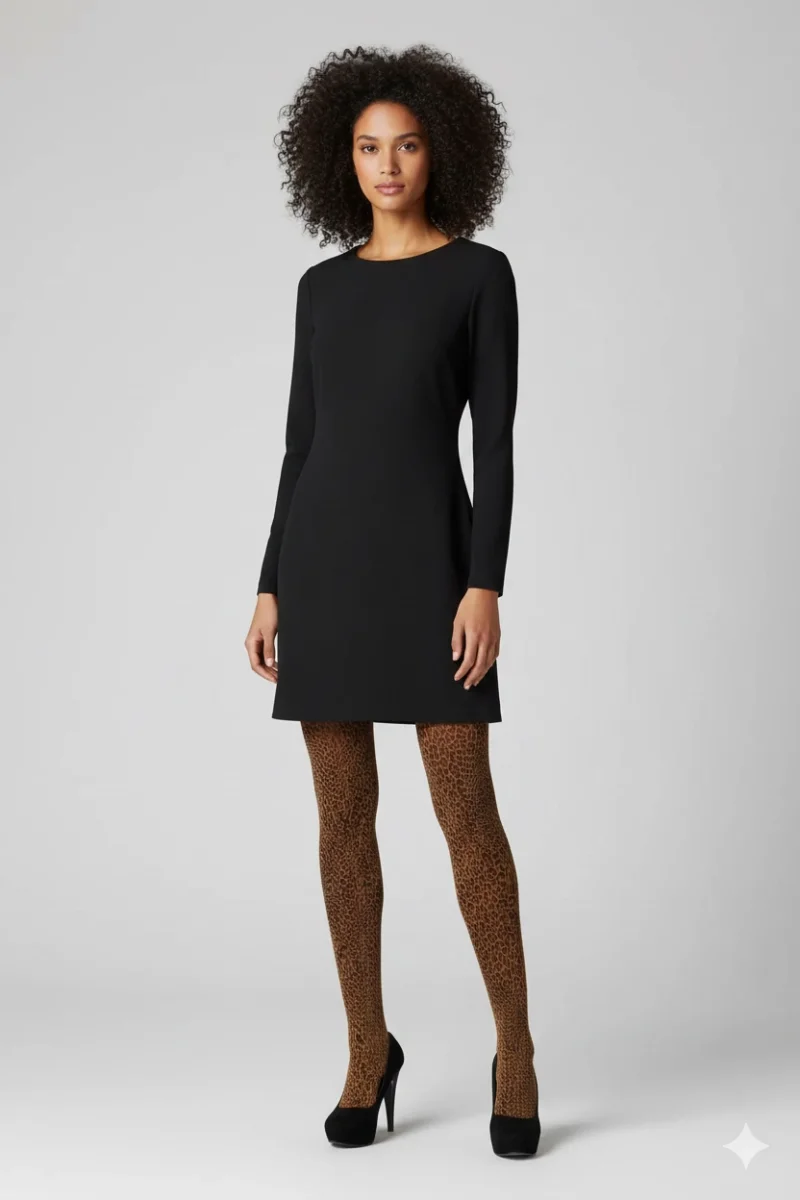 Daymod Leopar Kadın Külotlu Çorap