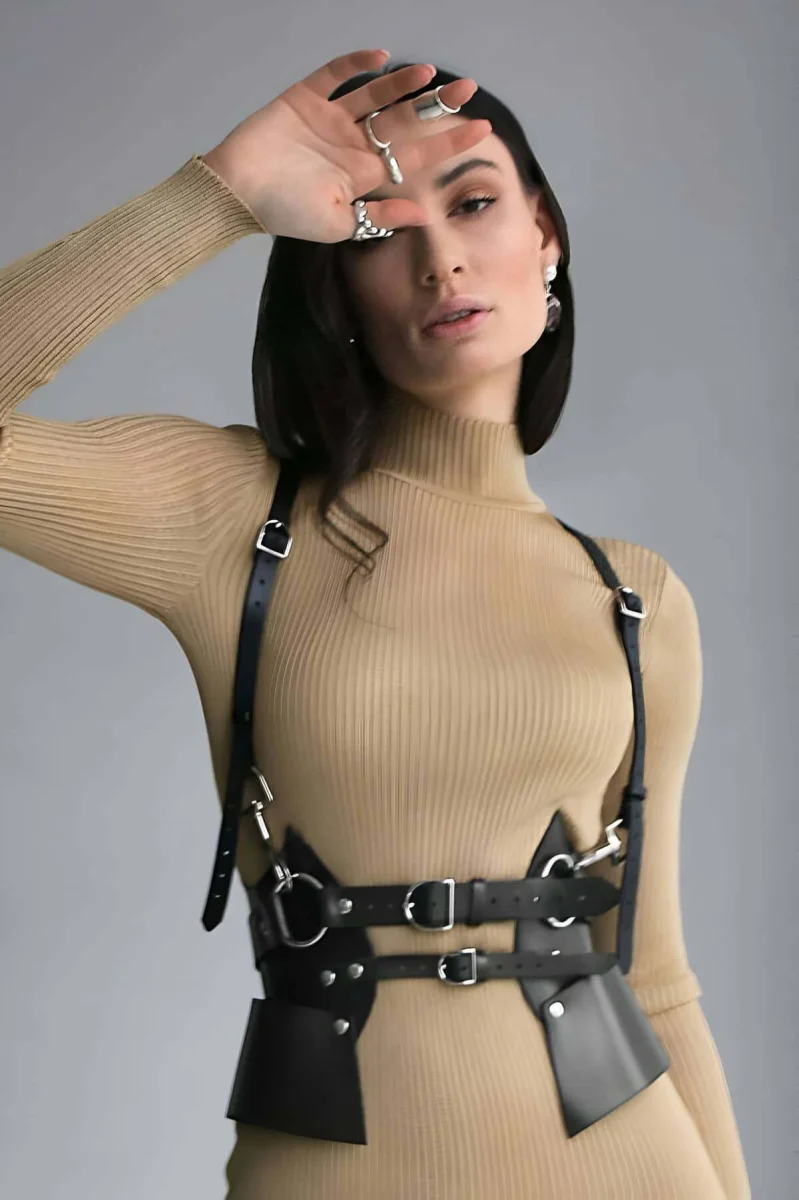 Deri Elbise Kemeri, T-shirt Üzeri Kemer, Şık Deri Kemer - Brf1083