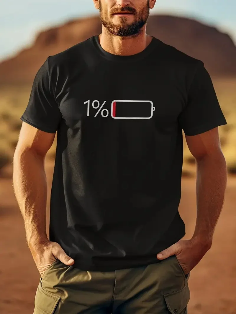 20/1 Penye Compack Sarj %1 Baskılı Oversize Bisiklet Yaka Kısa Kol Yazlık T-shirt - Siyah -