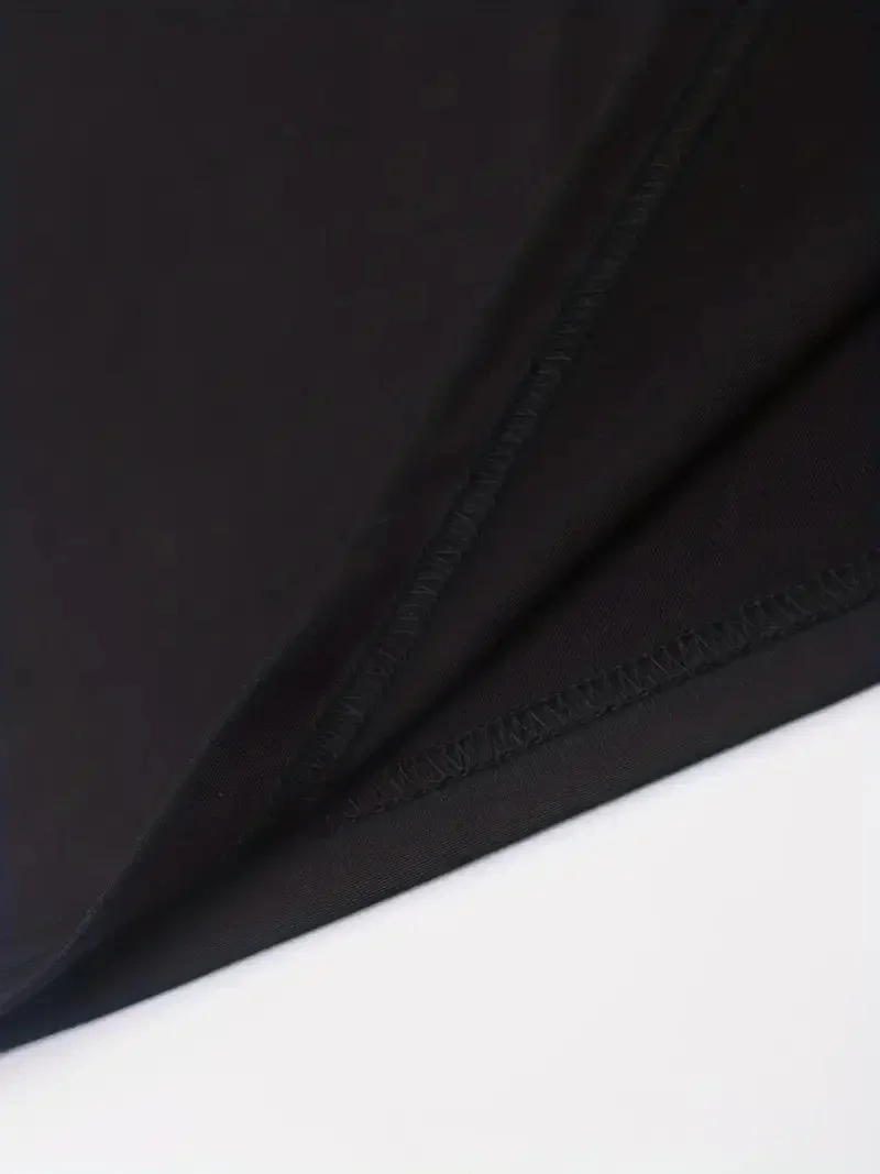 Sporda Günlük Hayata Giyilebilir GYM Baskılı Oversize Bisiklet Yaka   T-shirt - Siyah -