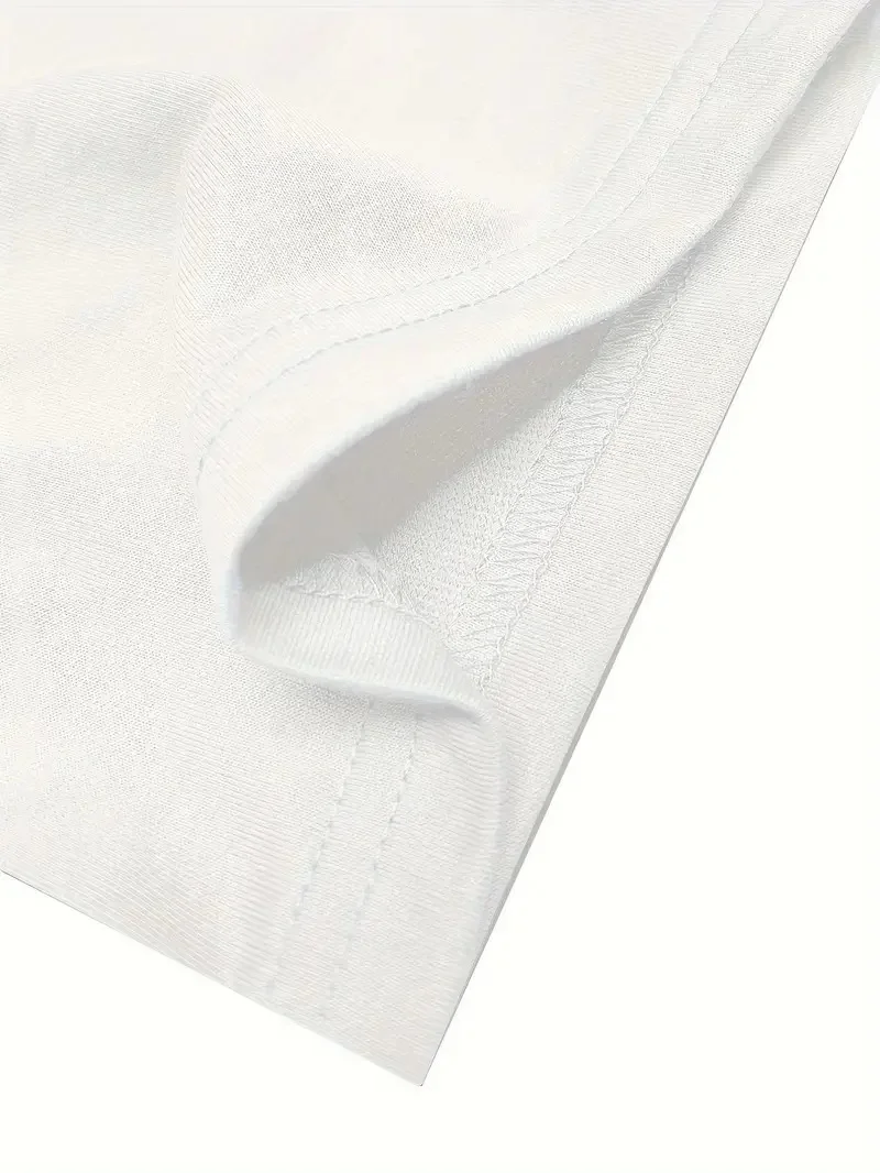 No Risk No Story Baskılı Oversize Bisiklet Yaka T-shirt - Beyaz -