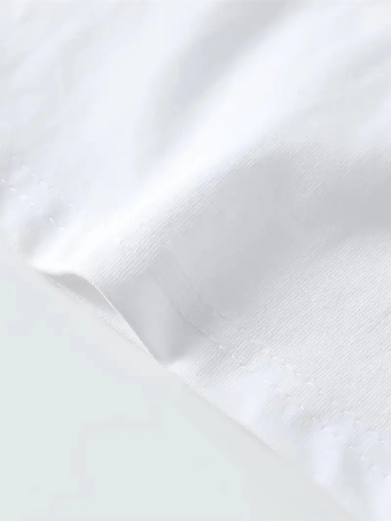 Baskı   Oversive Tişört, Sporda ve Günlük Giyime Uygun - Beyaz -