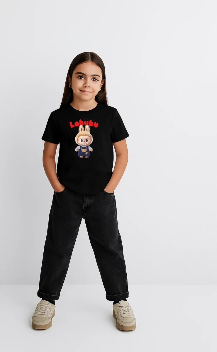 Labubu   Baskılı T-Shirt - Beyaz -