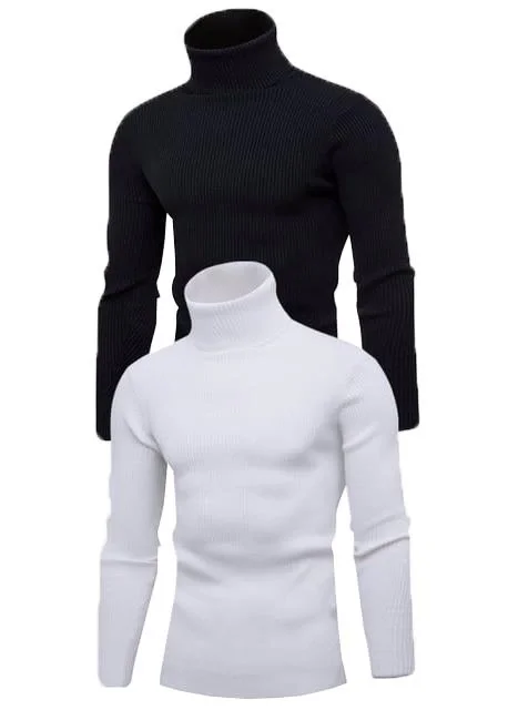 2 Adet   Kaşkorse Boğazlı Full Likralı Fitilli Body Kazak