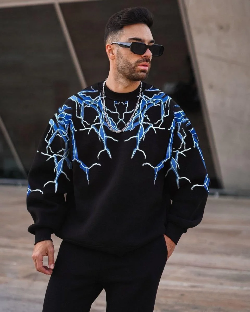 Yıldırım Bisiklet Yaka Sweat - Siyah