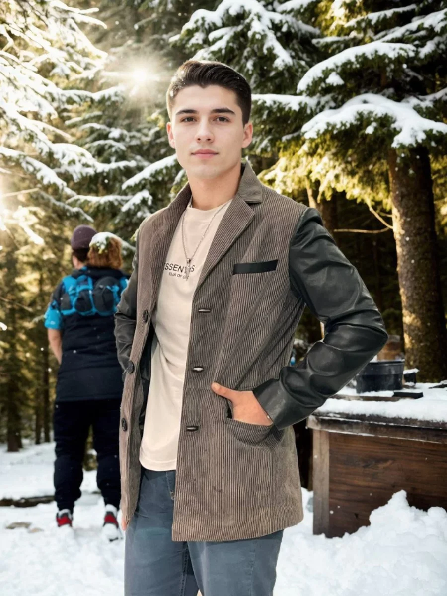 Nubuk Deri Ceket - Siyah