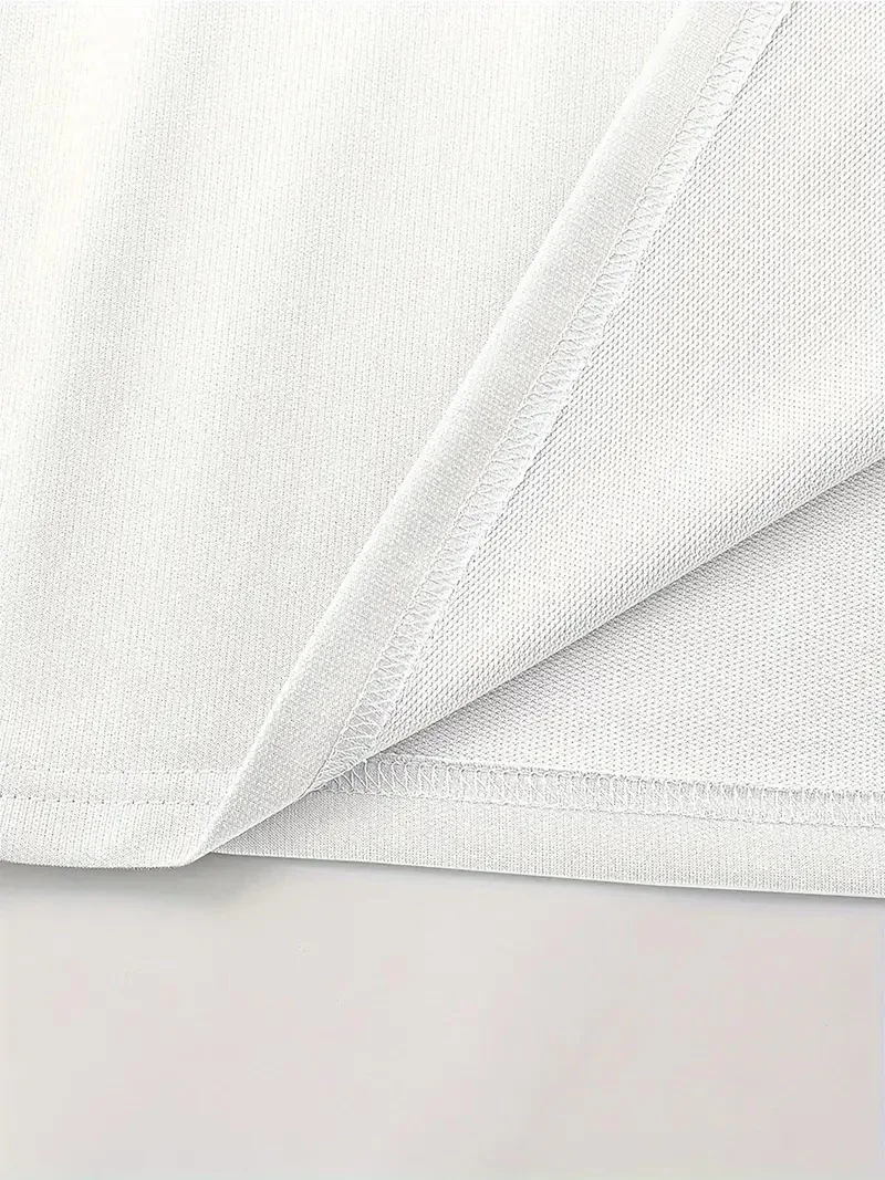 LB Baskılı Ön Arka Oversize Bisiklet Yaka Kısa Kol T-shirt - Beyaz -