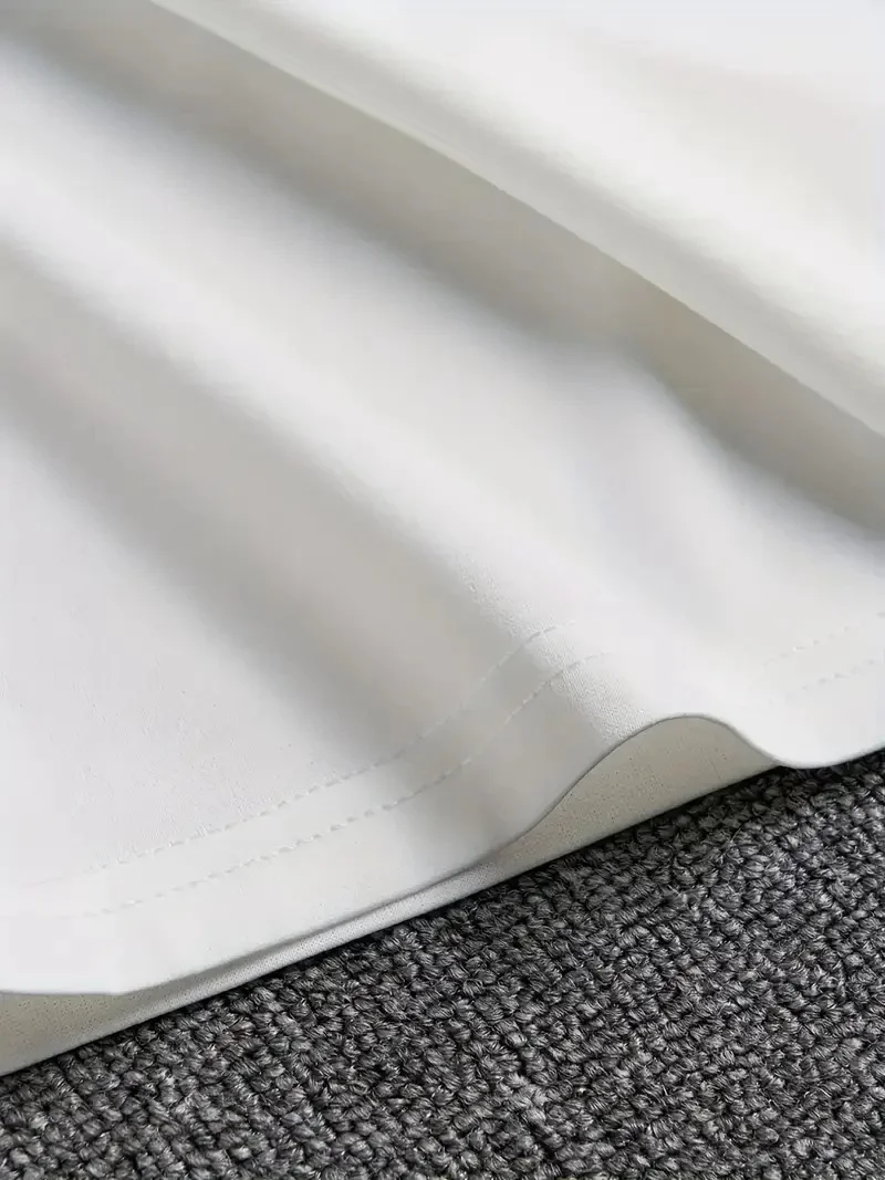 ANIMAL Desen Baskı   Oversive Tişört, Sporda ve Günlük Giyime Uygun - Beyaz -