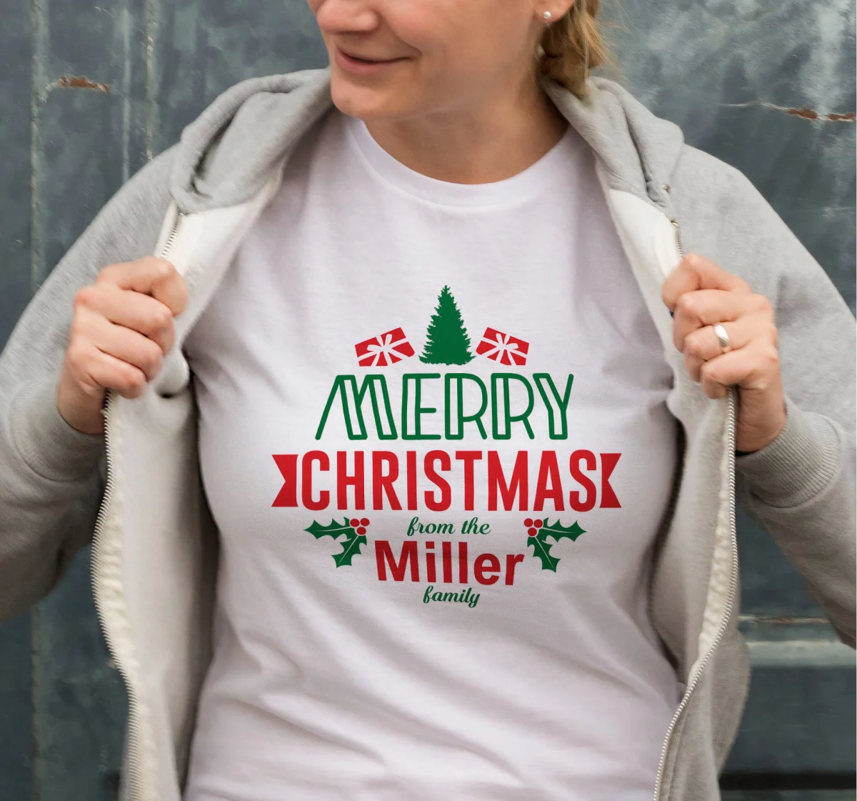 MERRY CHRISTMAS from the Miller Baskılı T-shirt - Beyaz -