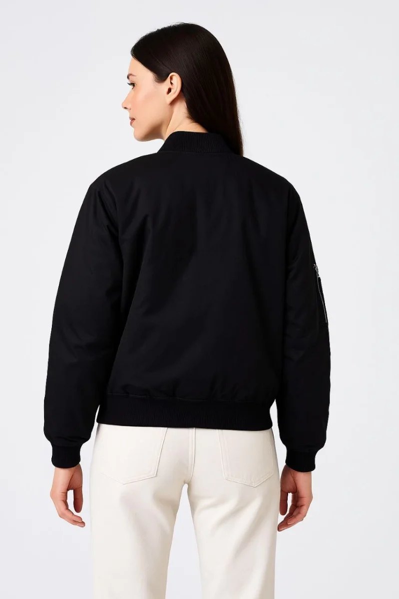 Bomber Mont Ceket Siyah -