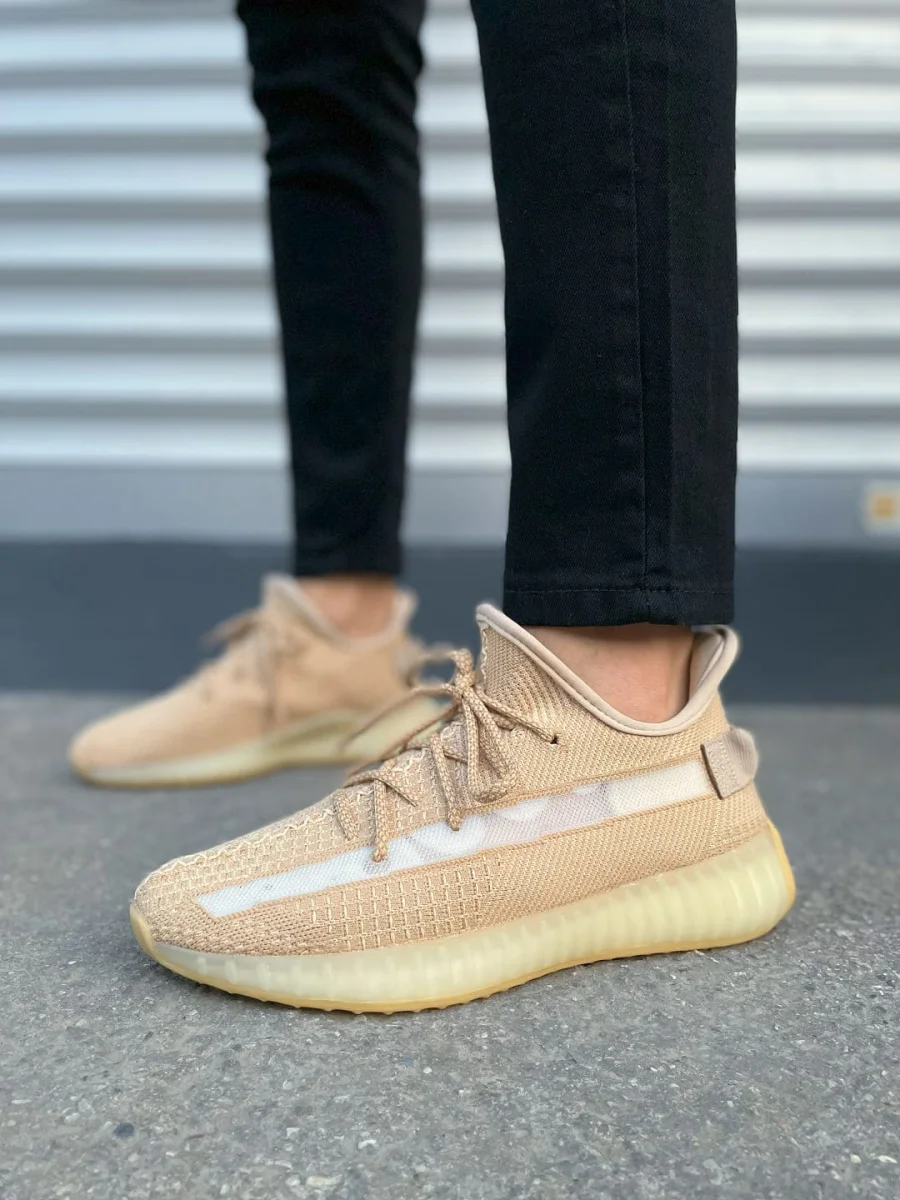 JY305 Pulse Bağcıklı Triko Kumaş Erkek Günlük Spor Ayakkabı TBT - Bej