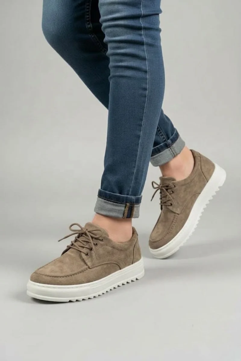 JY-T12x Arts Bağcıklı Süet Erkek Günlük Spor Klasik Ayakkabı SBT - Camel
