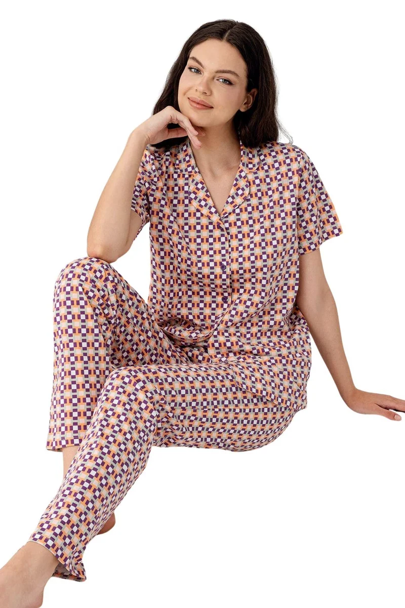 Gömlek Pijama Takım Kadın Ar3562