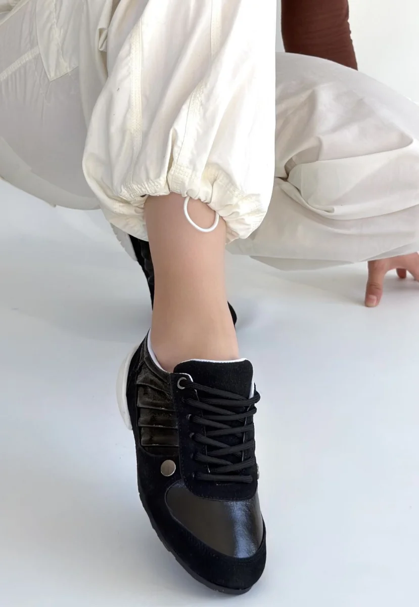 Jawen Siyah Nubuk Spor Ayakkabı