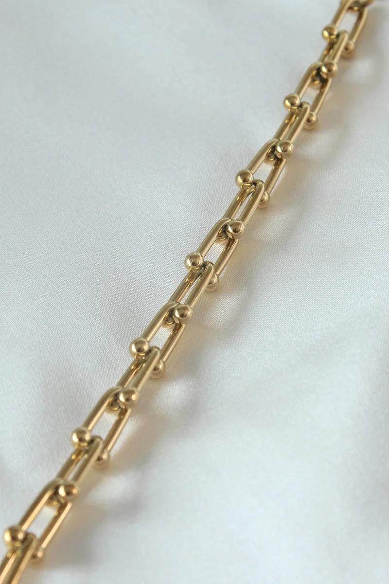 316L Çelik Gold Renk Tifany Model Kadın Bileklik