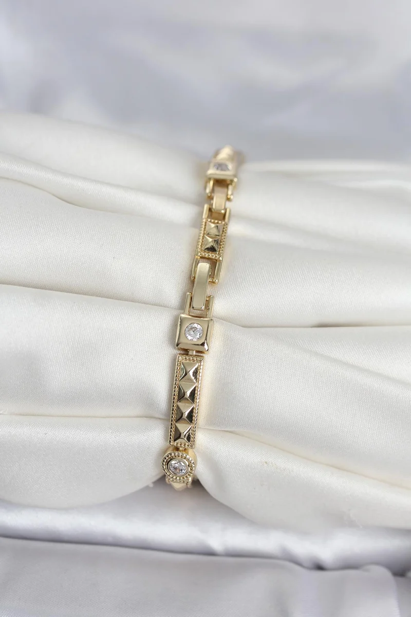 Xuping Punta Model Gold Renk Kadın Bileklik