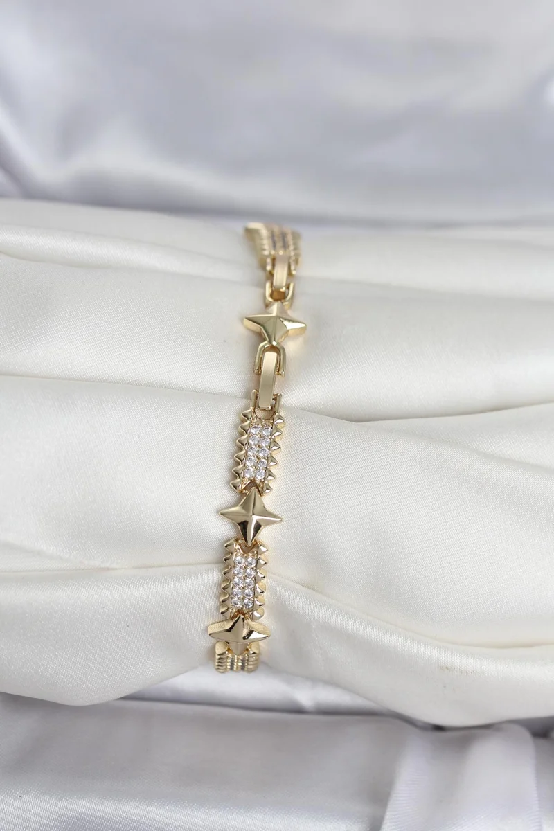 Xuping Kutup Yıldızlı Gold Renk Kadın Bileklik