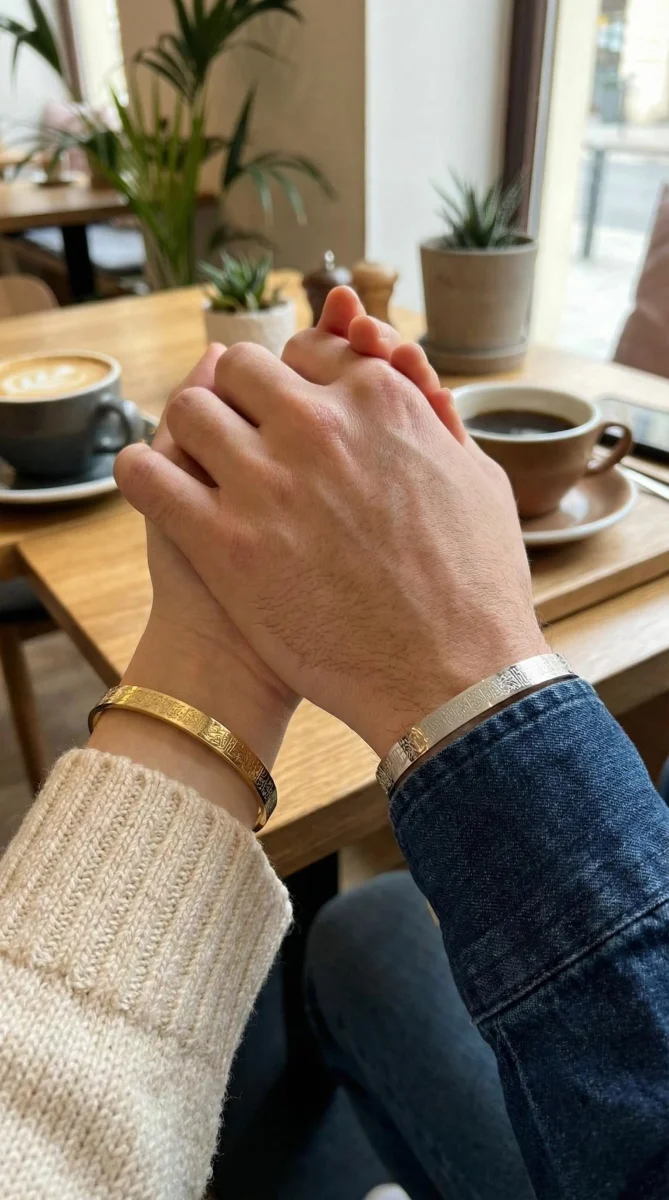 316L Çelik Gümüş Renk Ayetel Kürsi Yazılı Bileklik