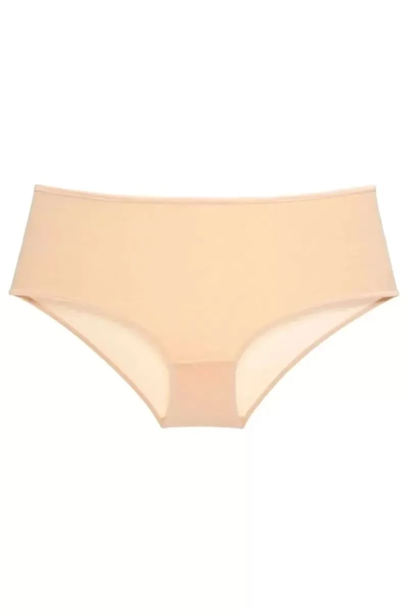 3 Adet Kadın Yüksek Bel Bato Külot Siyah Ten Pudra