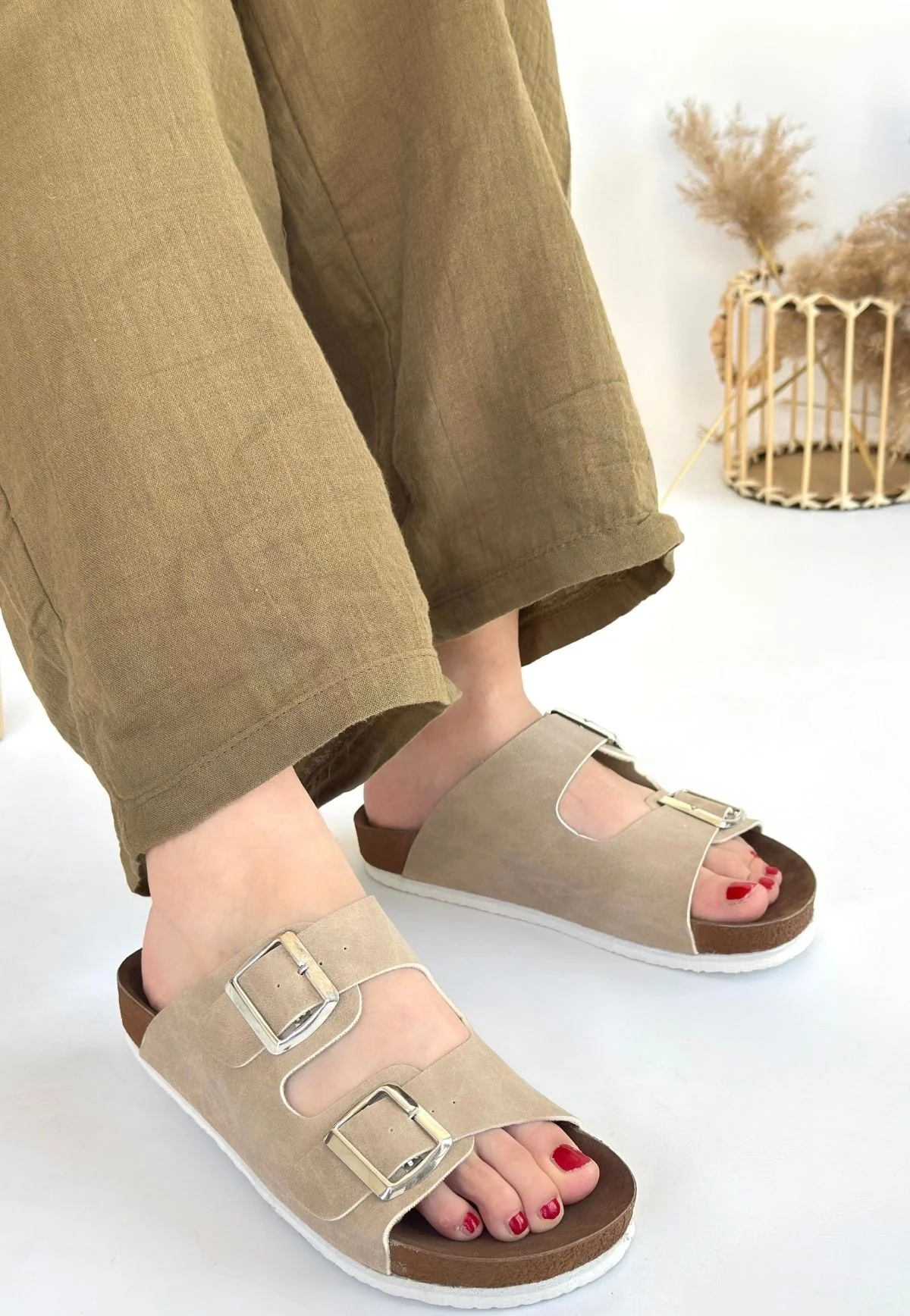 Rıno Ten Nubuk Terlik