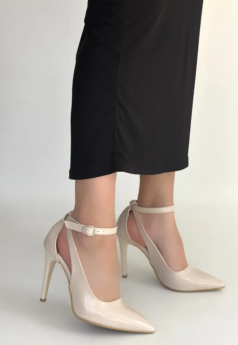 Wenni Bej Rugan Stiletto Ayakkabı