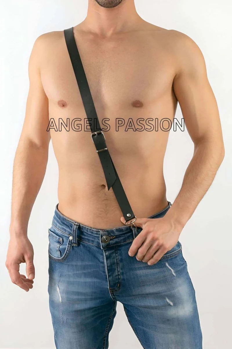 Çapraz Erkek  Deri Pantolon Harness - Çapraz Bağlanan Deri Erkek  Harness - Brfm30