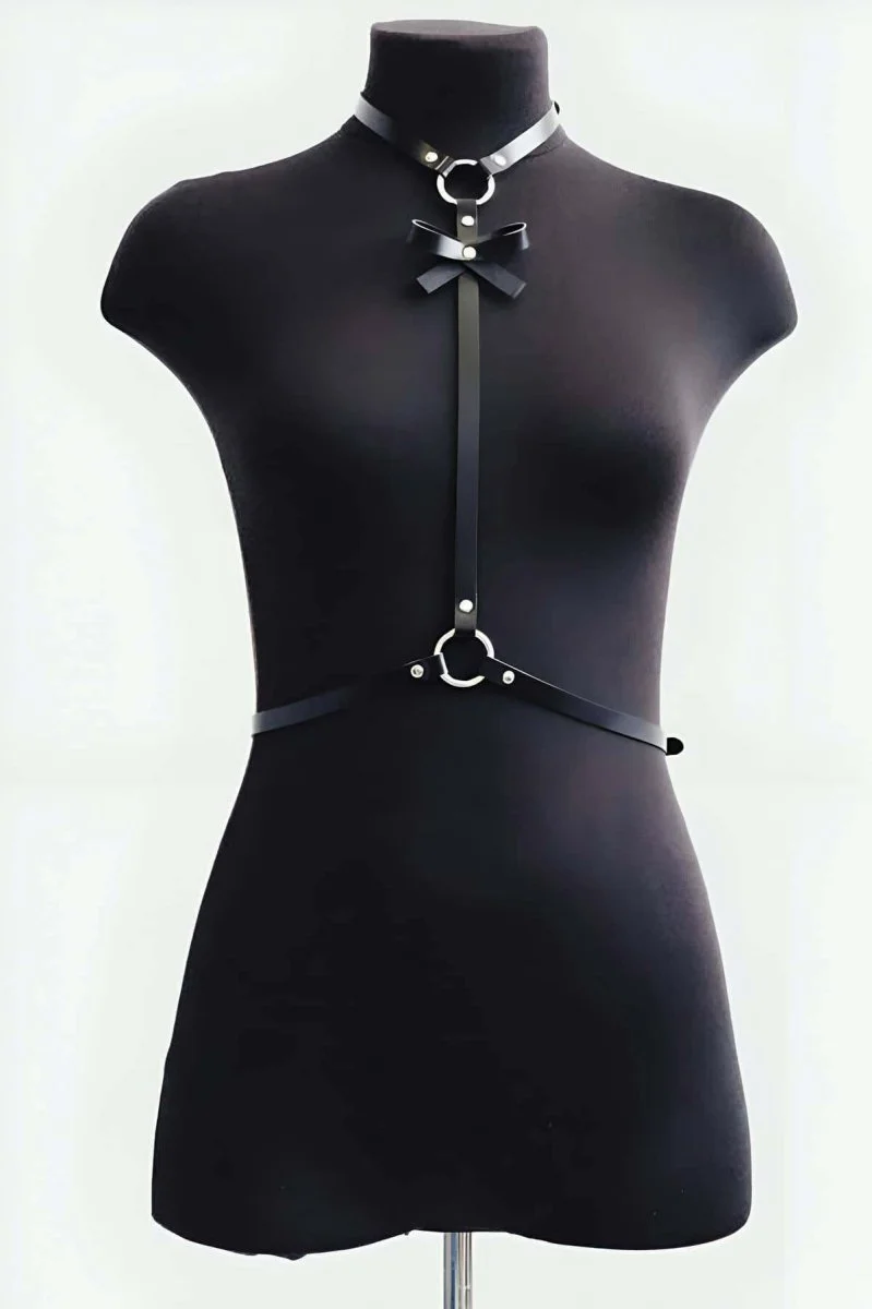 Fiyonk Detaylı Boyun Bel Bağlamalı Harness - Brf127
