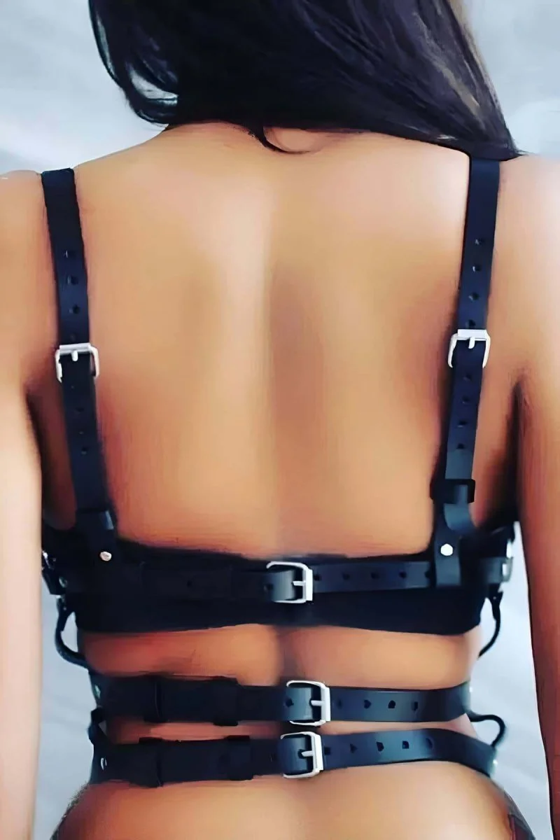 İç Giyim Özel Deri Harness - Brf442