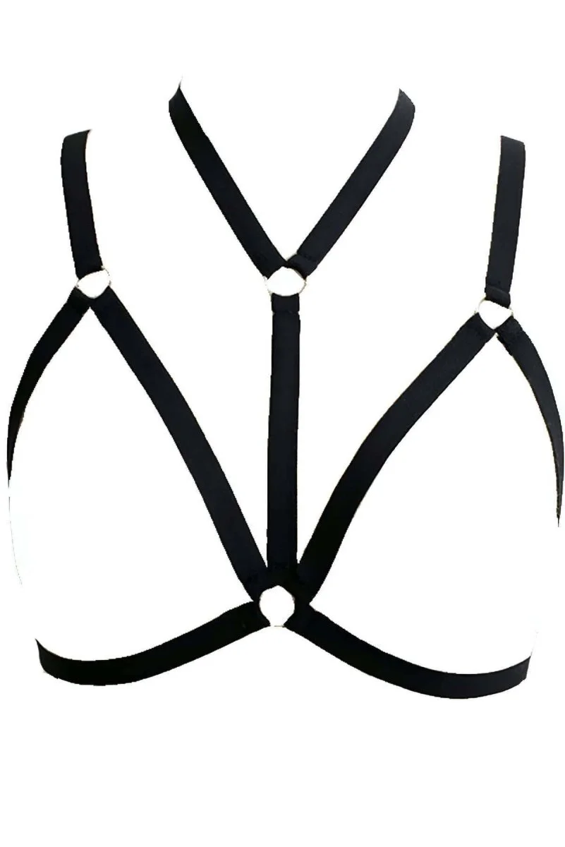 İç Giyim Seksi Aksesuar Beyaz Harness - Brf93
