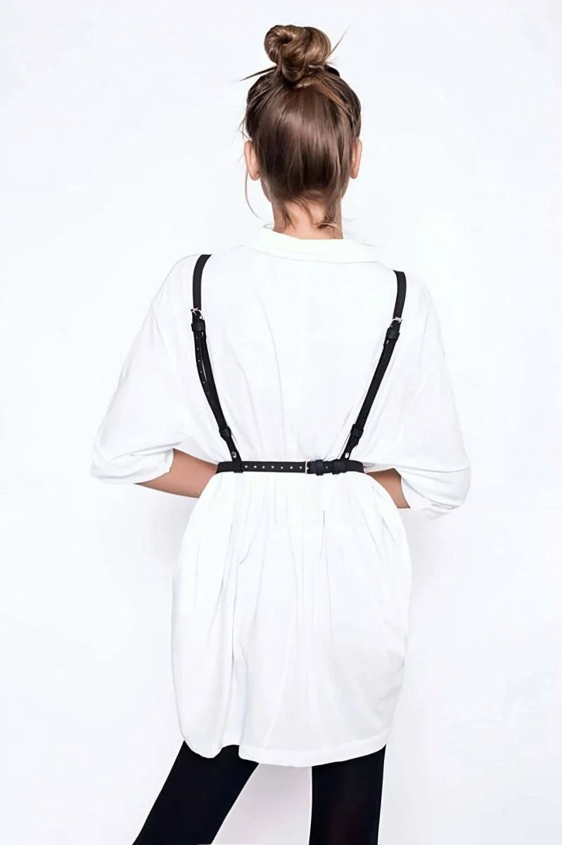 Göğüs Üstü Çapraz Detaylı Şık Harness - Brf156
