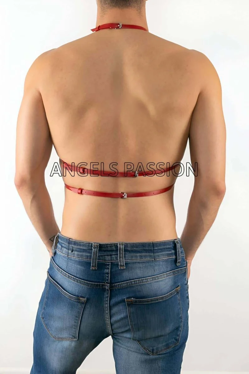 Göğüs Üzeri Erkek  Harness, Deri Erkek  Harness, Gay Harness Modelleri - Brfm1