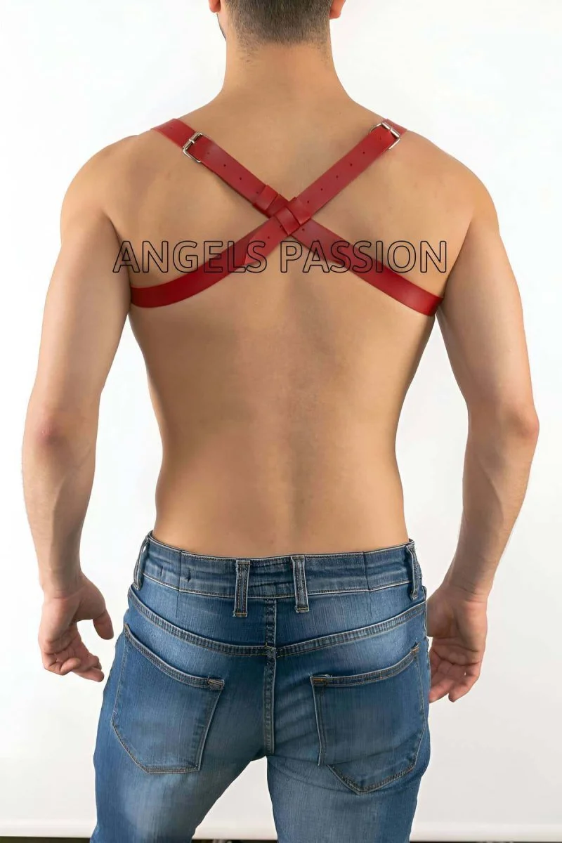 Erkek  Deri Göğüs Harness, Erkek  Sporcu Deri Göğüs Aksesuar - Brfm2