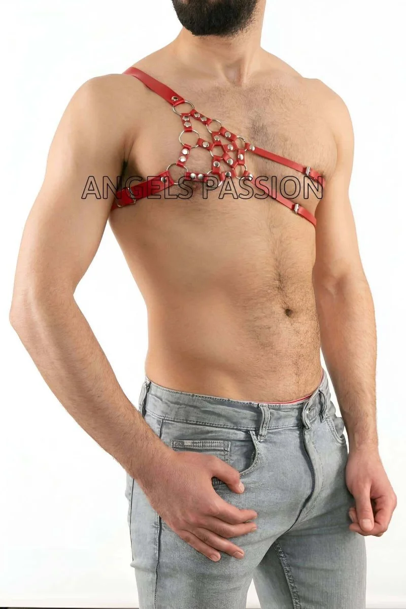 Erkek  Deri Omuz Harness, Tek Omuz Harness - Brfm14
