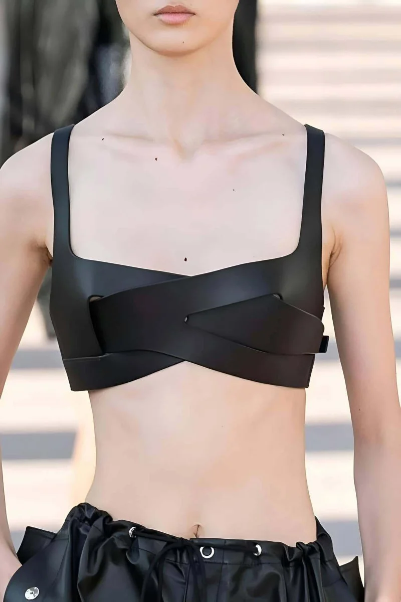Deri Bra, Deri Sütyen Gögüs Harness - Brf1145