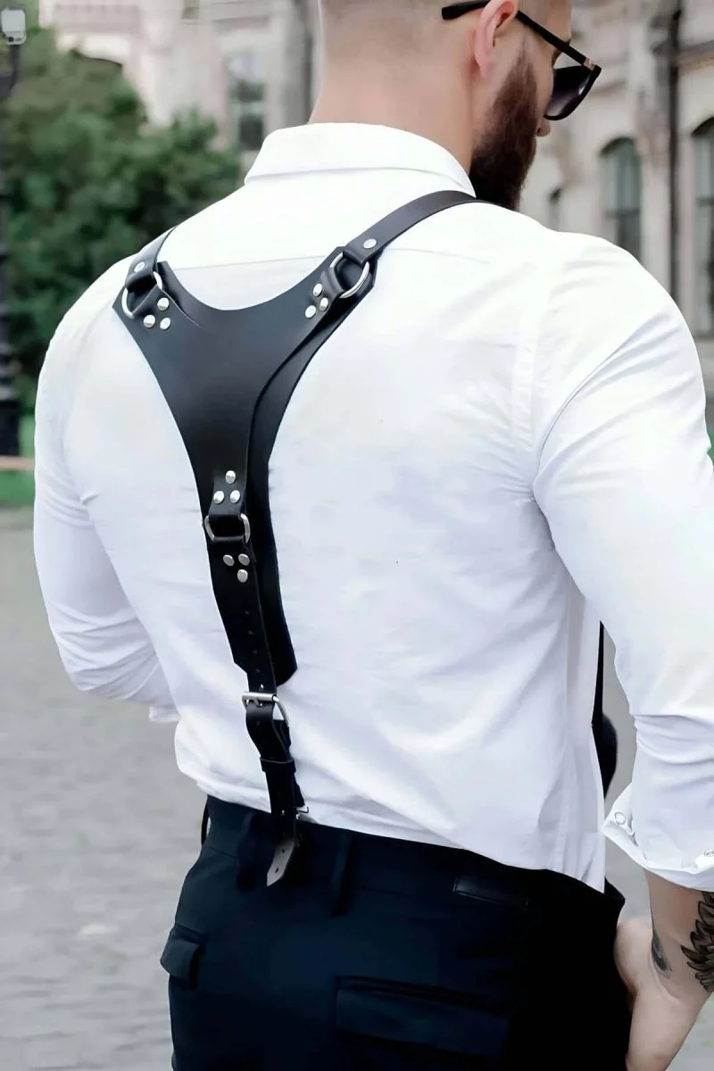 Deri Erkek  Sırt Kemer, Erkek  Harness, Erkek  Gömlek Kemeri - Brfm130