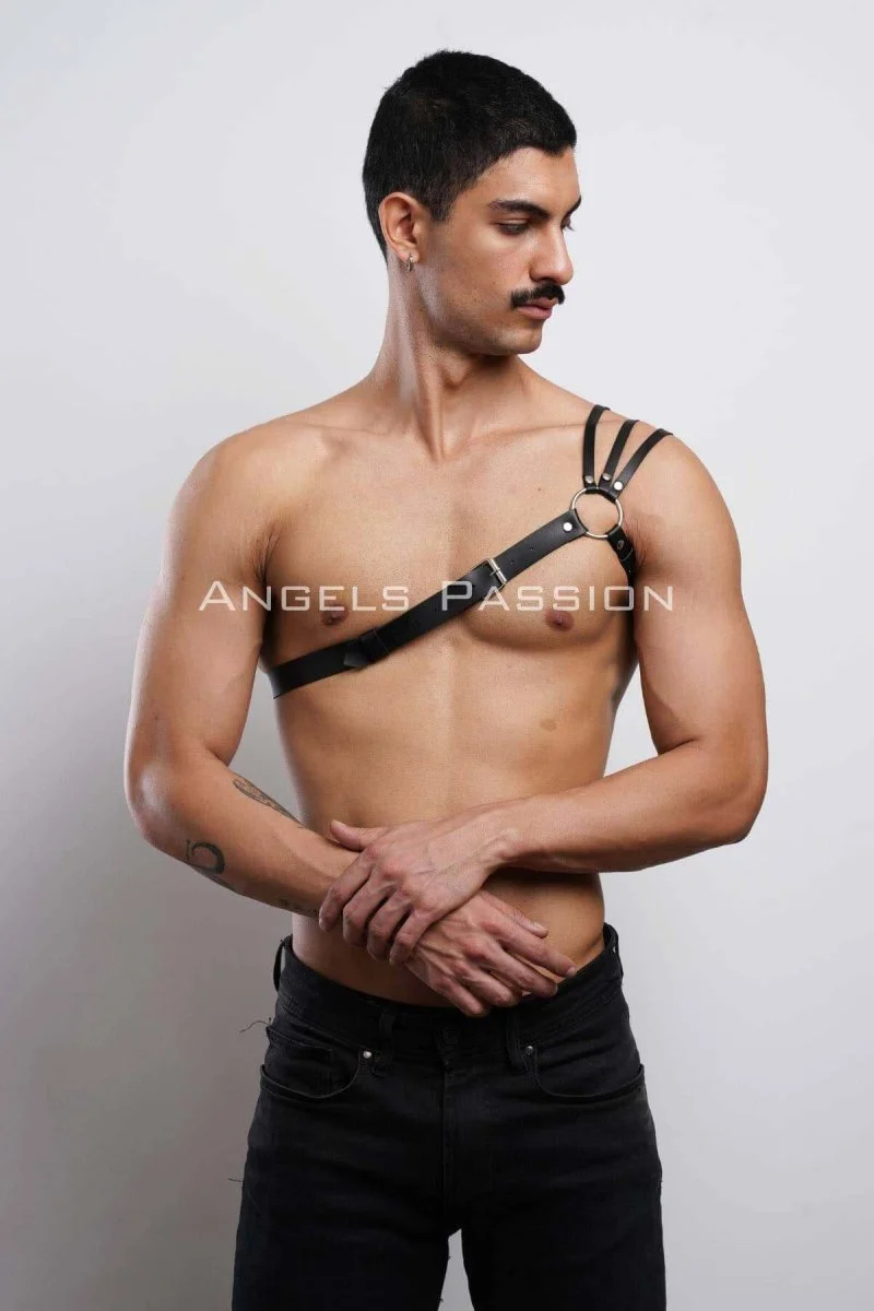 Omuzu Detaylı Şık Erkek  Omuz Harness - Erkek  Göğüs Harness - Brfm45