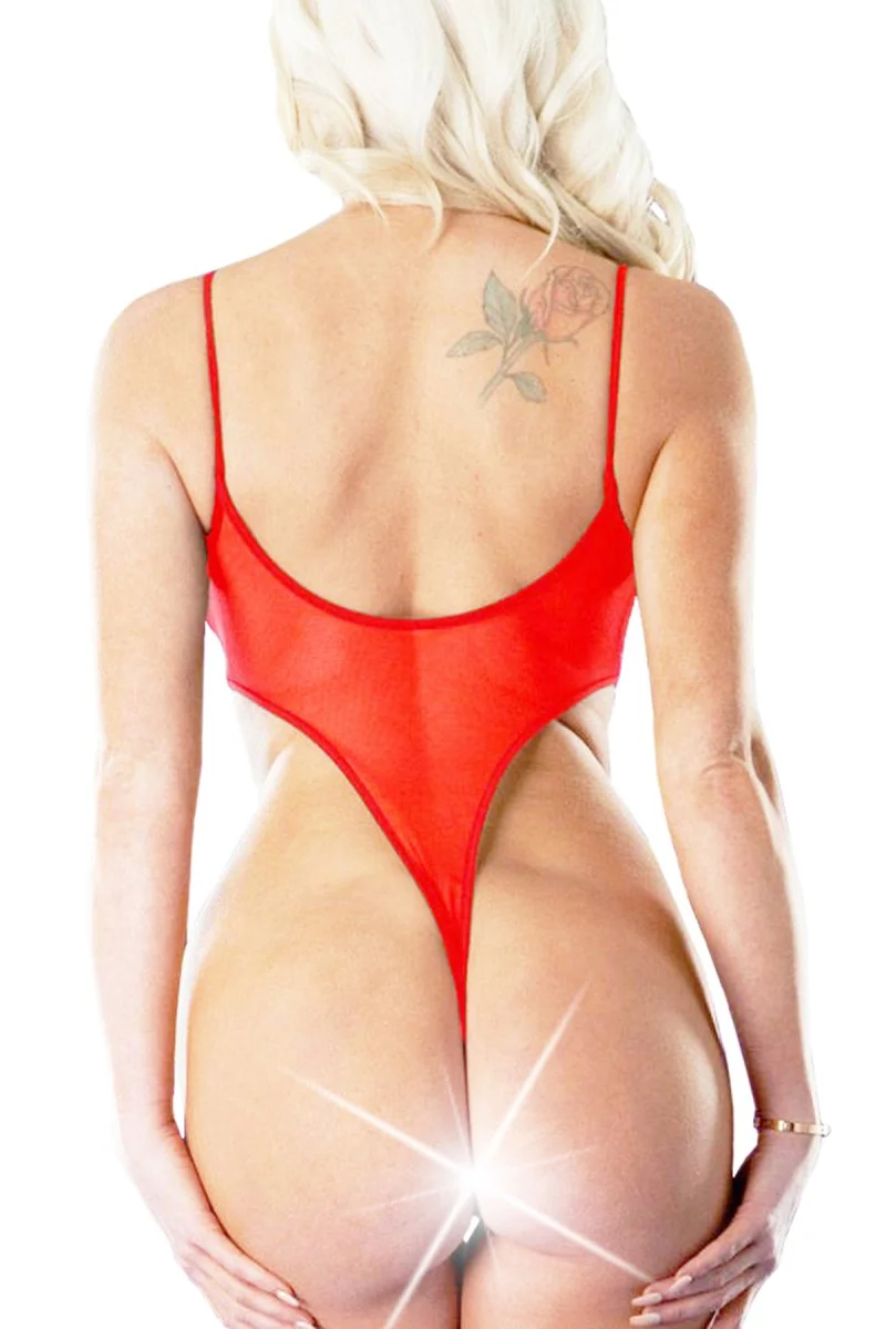 Kırmızı Fantezi İç Giyim Seksi Fantazi Gecelik Babydoll