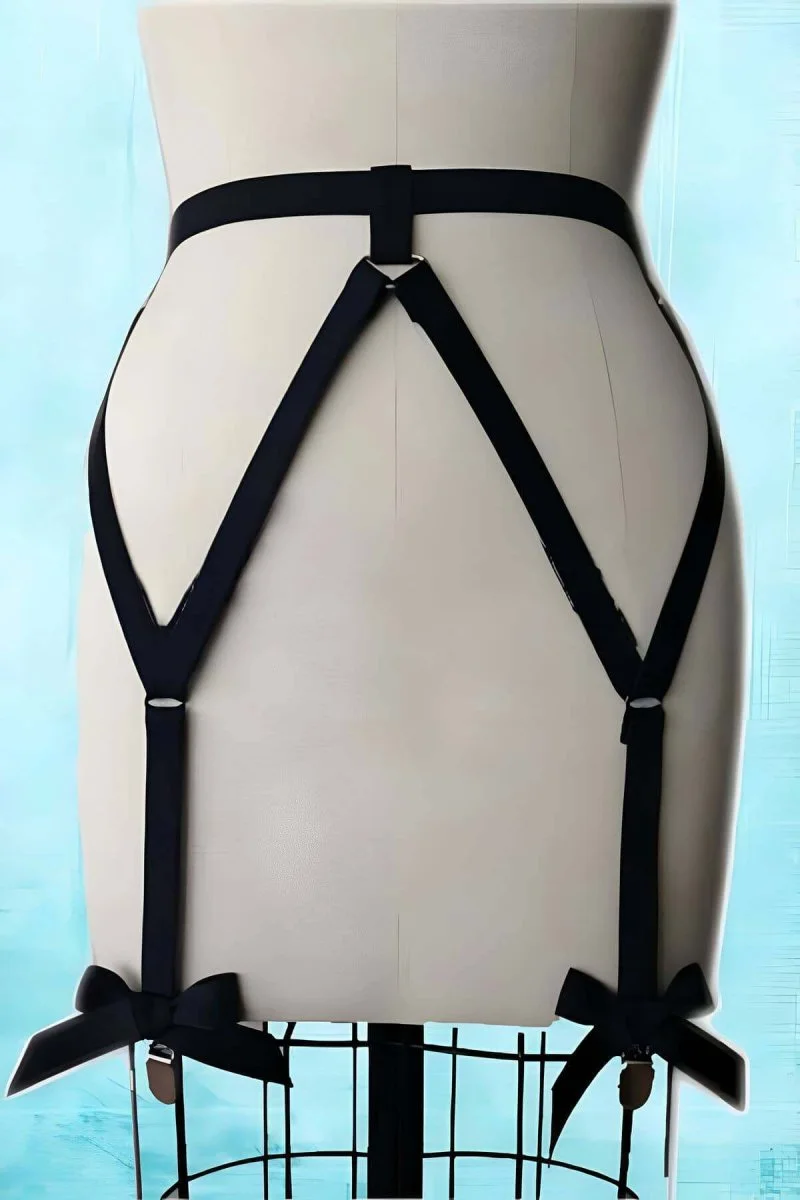 Fiyonklu Seksi Jartiyer Harness - Brf68