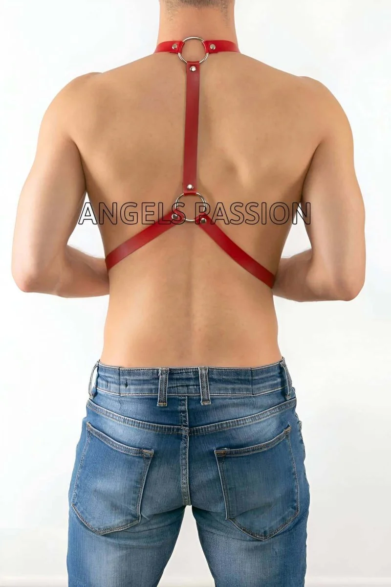 Deri Erkek  Pantalon Aksesuar, Deri Erkek  Harness - Brfm29