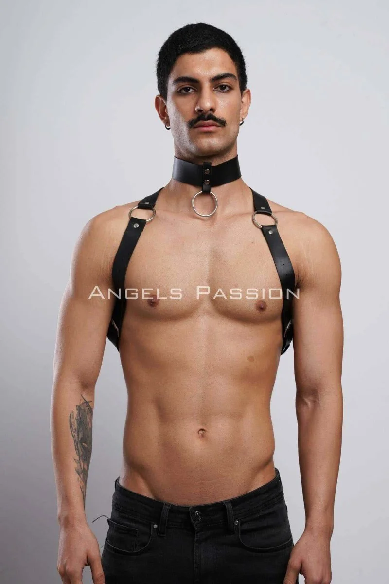 Erkek  Choker Ve Göğüs Harness, Erkek  Parti Giyim - Brfm35
