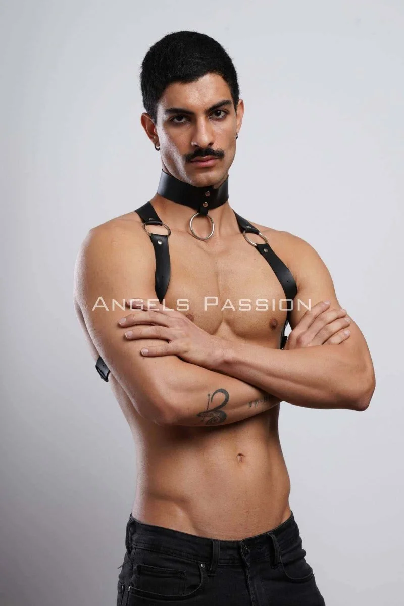Erkek  Choker Ve Göğüs Harness, Erkek  Parti Giyim - Brfm35